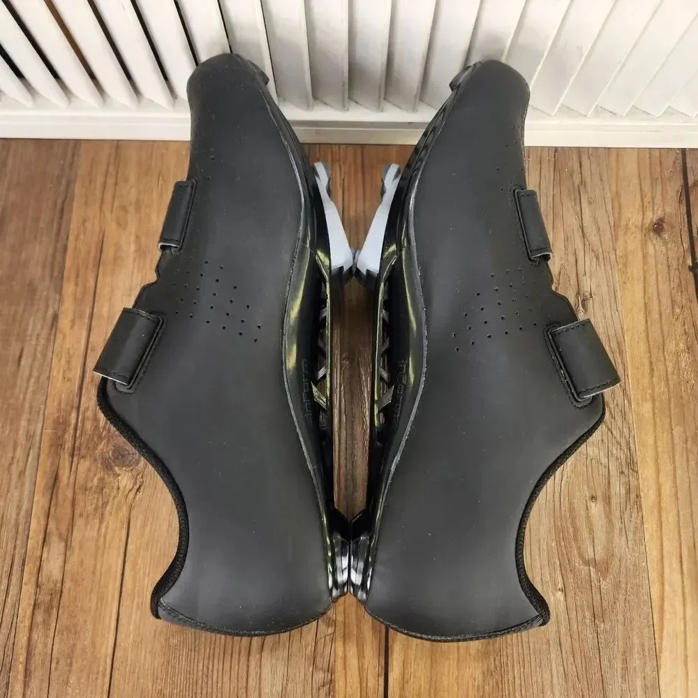 Bontrager Solstice Road Cycling Shoes Mens Sz 14 Black Dual Strap 3-Hole Cleats